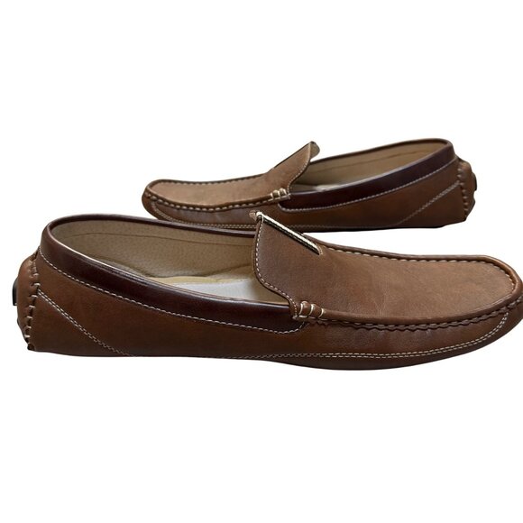 Bruno Marc Driving Moccasins Loafers Mens 13 Brown Slip On Shoes Italian Style - Picture 11 of 15